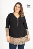Picture of CURVY GIRL ZIPPER TUNIC